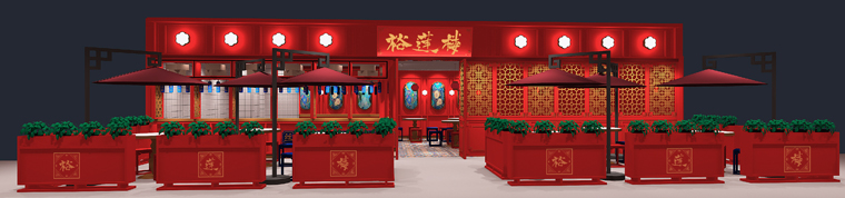 上海裕蓮樓餐飲空間設計-6
